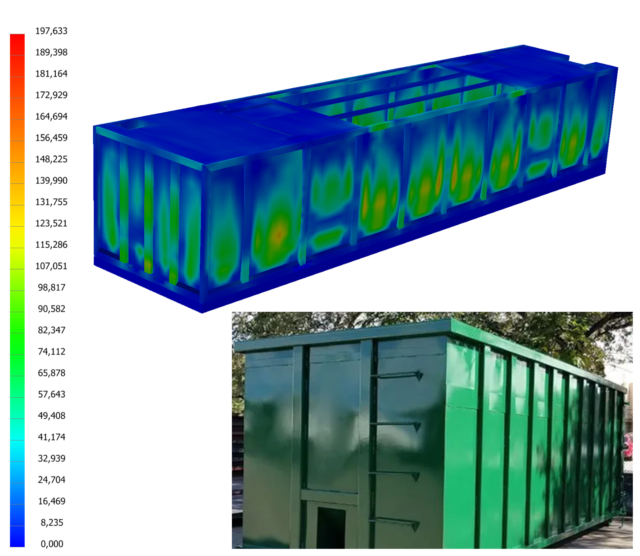 FEA analysis water container hydrostatic pressure